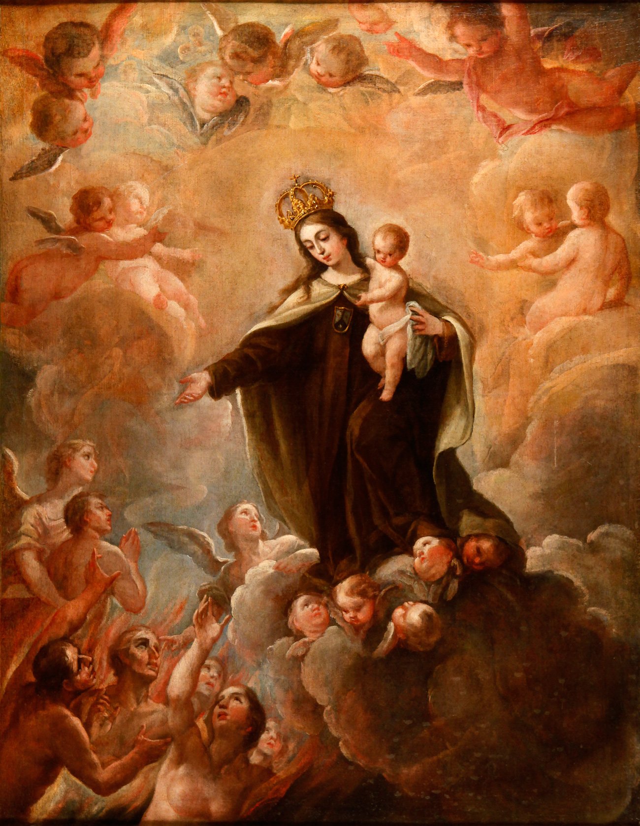 La_Virgen_del_Carmen_intercediendo_por_las_almas_del_Purgatorio_Francisco de Goya, Public domain, via Wikimedia Commons